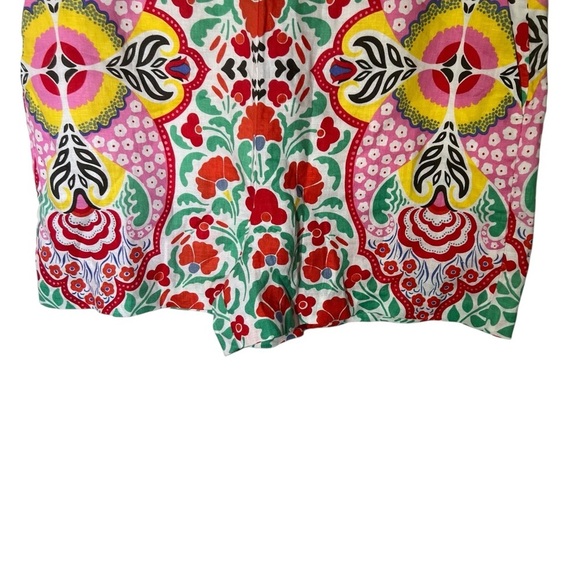 Boden Georgina 100% Linen Floral Shorts NWT Size US 10 - Picture 4 of 11
